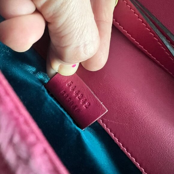 Gucci Square velvet pink mini bag - Picture 6 of 9